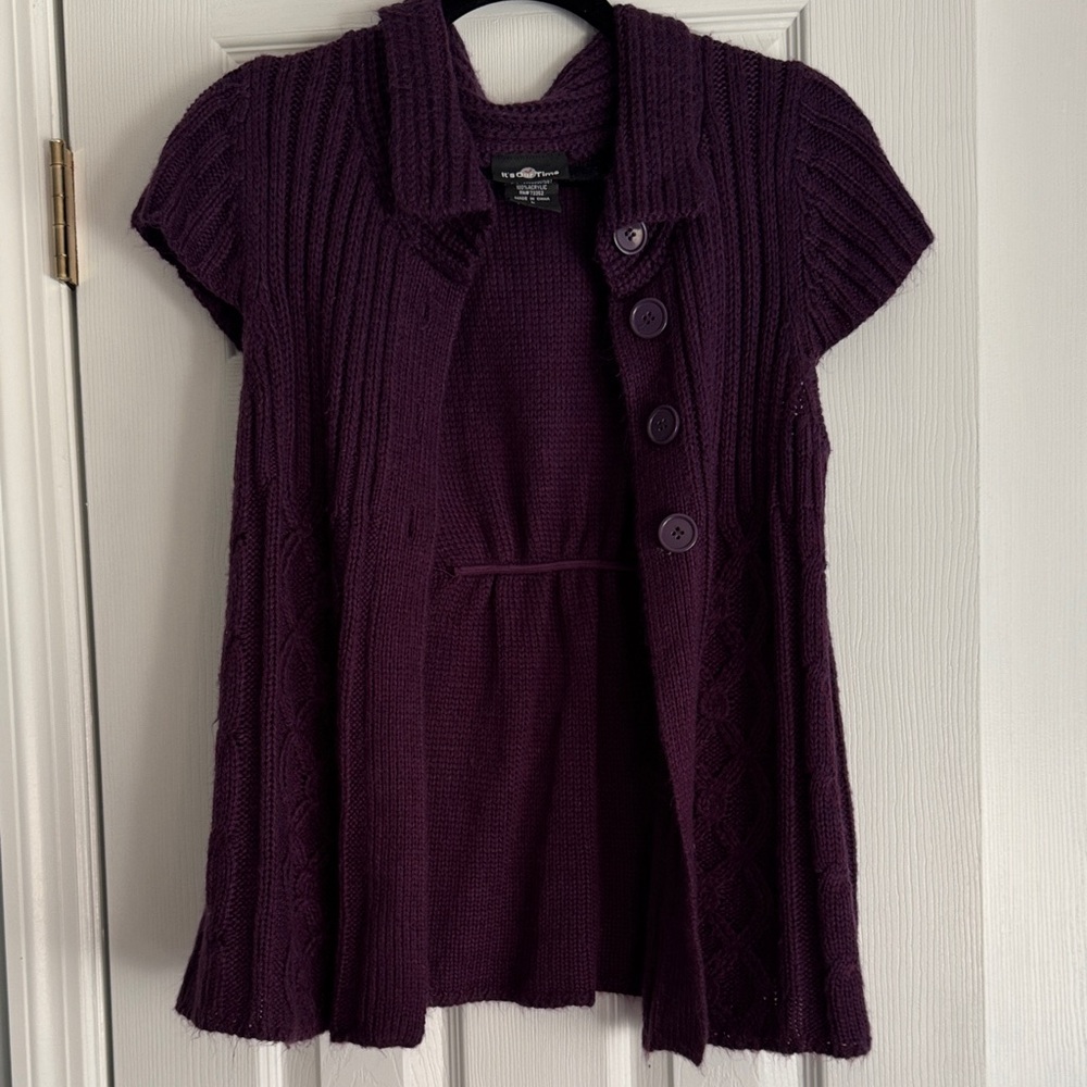 It's Our Time Purple Women's Cardigan Sweater